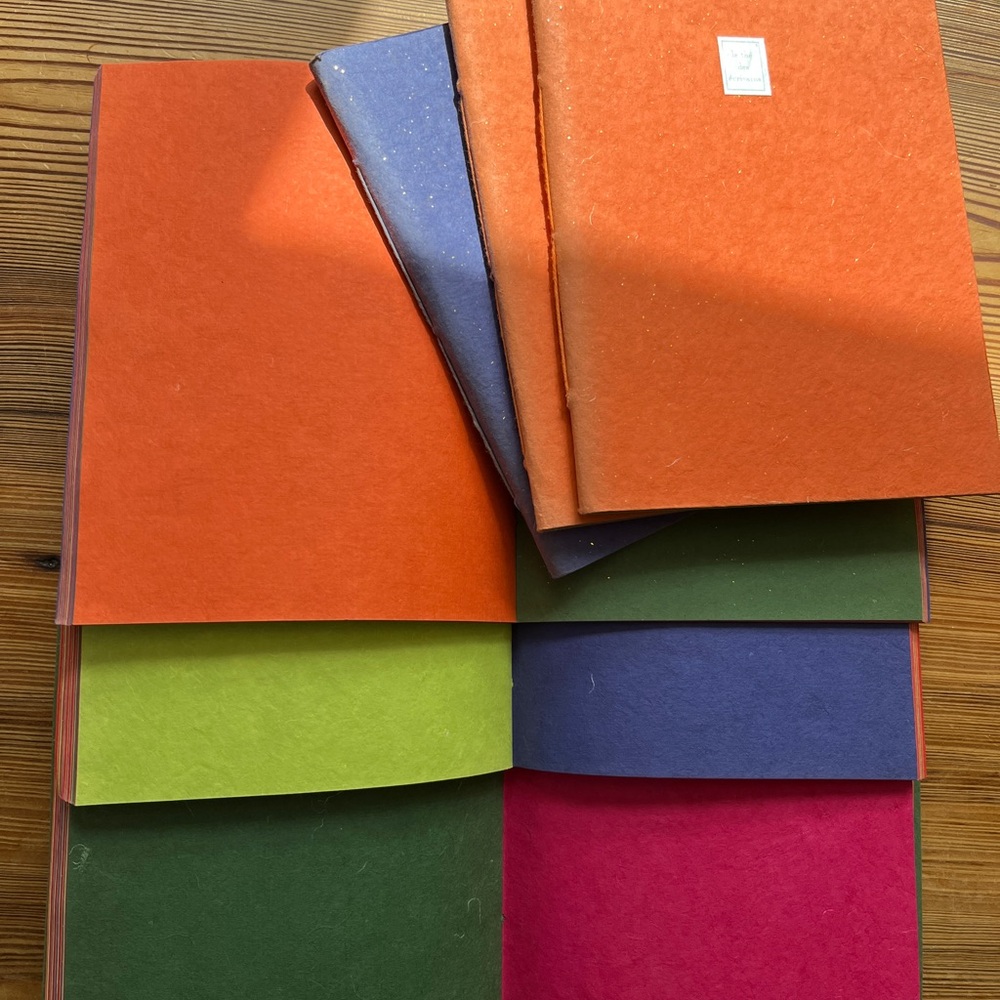 French Handmade Paper Journals Set of 6 - Picture 3 of 5